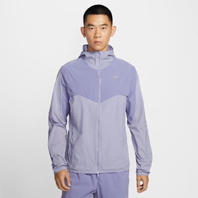 Nike Running Jackets Men s Iron Purple/Indigo/Light Thistle Color Hood L