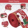 3 Rolls Christmas Wired Edge Ribbon Multi Color Flexible Decorative Christmas Ribbon for Bows DIY