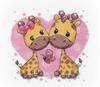 Embroidery Kit - Giraffes In Love