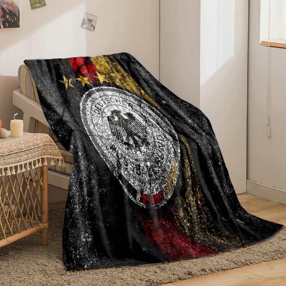 German Flag Eagle Designed Flannel blanket for bedroom, living room, sofa, and nap