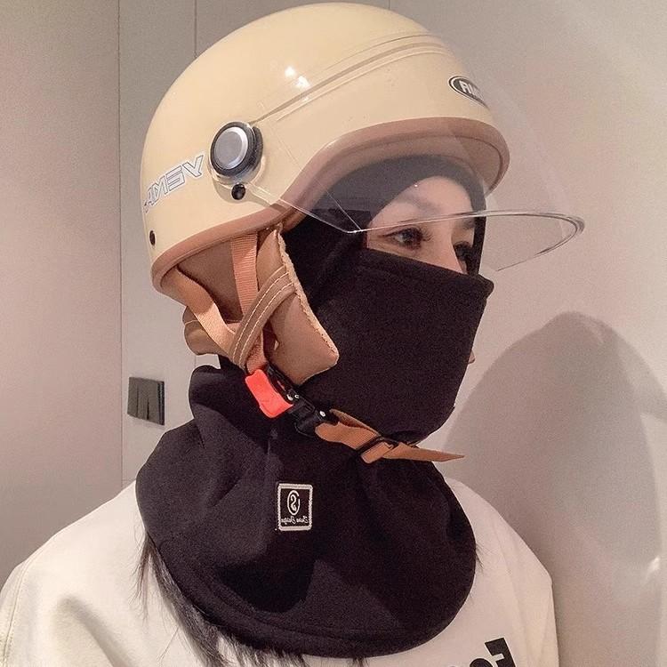 Winter versatile warm riding mask Australian velvet warm mask hat fleece household windproof and cold-proof riding outside