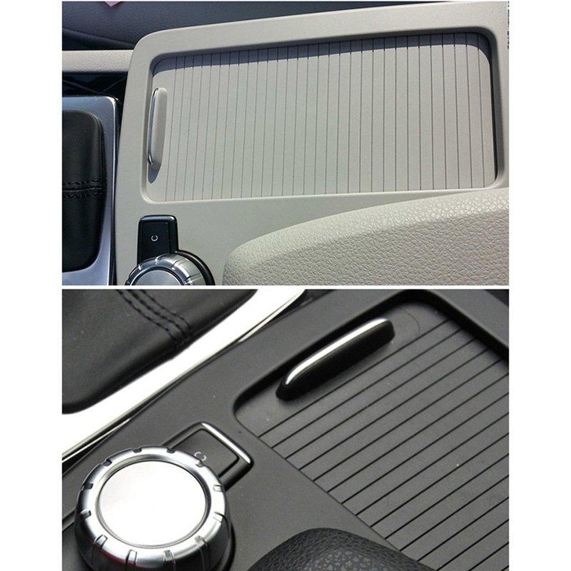 2X Car Inner Indoor Centre Console Roller Blind Cover For -Mercedes C/E-Calss W204 S204 W212 S212 A20468076079051 Black