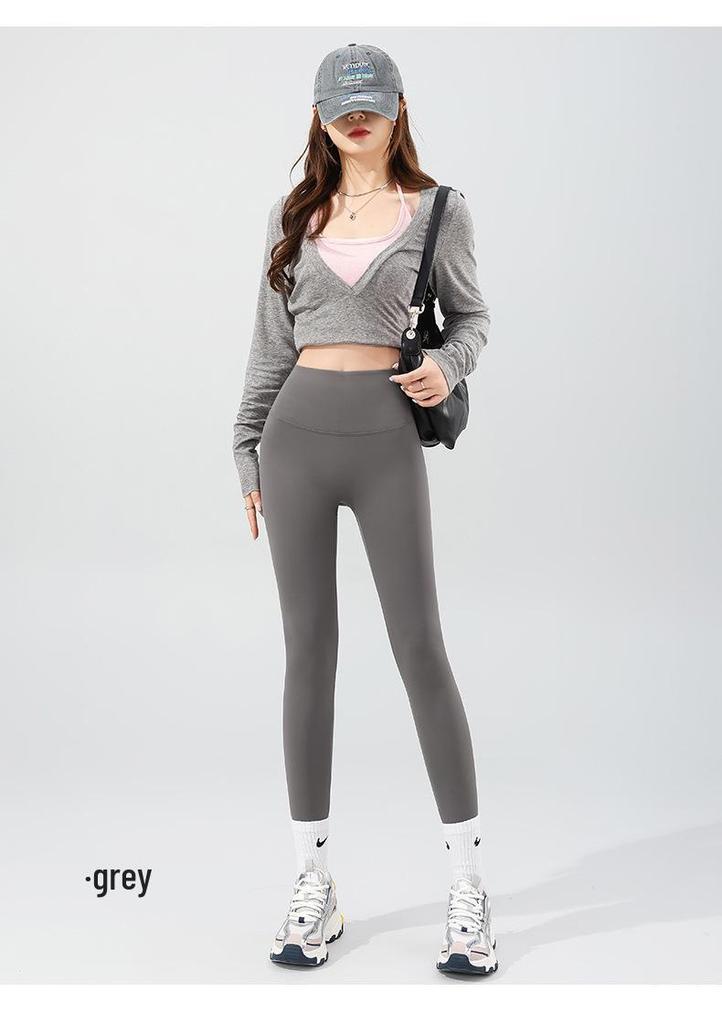High-Waisted Body-Shaping Shark Yoga Pants - Women's Slimming, Elastic, Hip-Lifting, No-Roll Barbie Pants