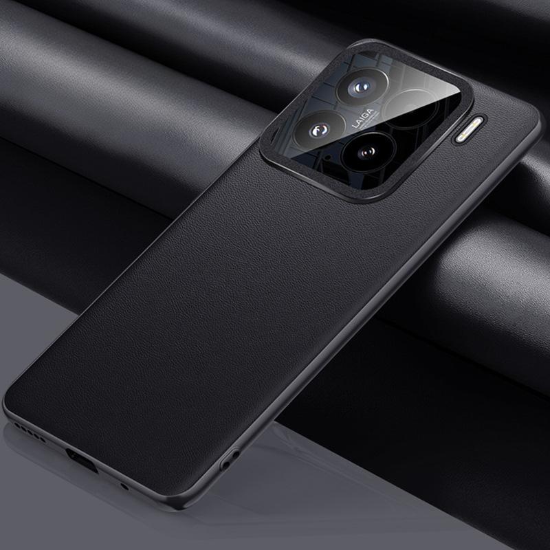 Xiaomi 15pro Phone Case, Fashionable Lens All-inclusive Xiaomi Shockproof 15 Business Men's and Women Por Plain Leather Case
