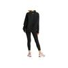 Nike Geometric Logo Print Crew Neck Sweatshirt Women Tops Black DQ5543-010