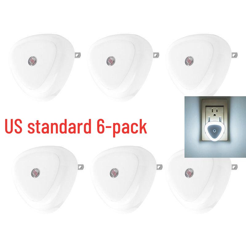 Triangle US Plug Smart LED Night Light - Energy-Saving Induction (1, 2, 4, or 6 Pack)