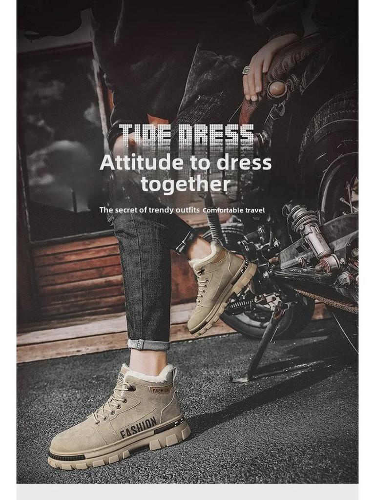 Pánské zimní přeshraniční sněhule s kožešinovou podšívkou, teplá bavlna, pro extrémní chlad (Až -30°C)