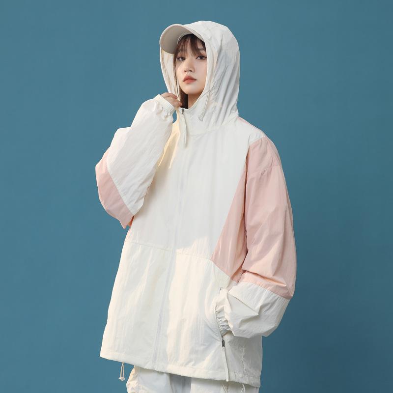 

Мужская дышащая куртка с капюшоном для защиты от солнца из ледяного шелка UPF50+ XXL розовый