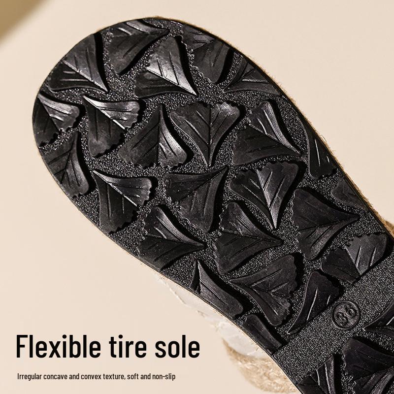 Women's Ethnic Round-Toe Cloth Slippers, Elegant Floral Embroidery, Mesh Retro Style, W005 Summer Collection.