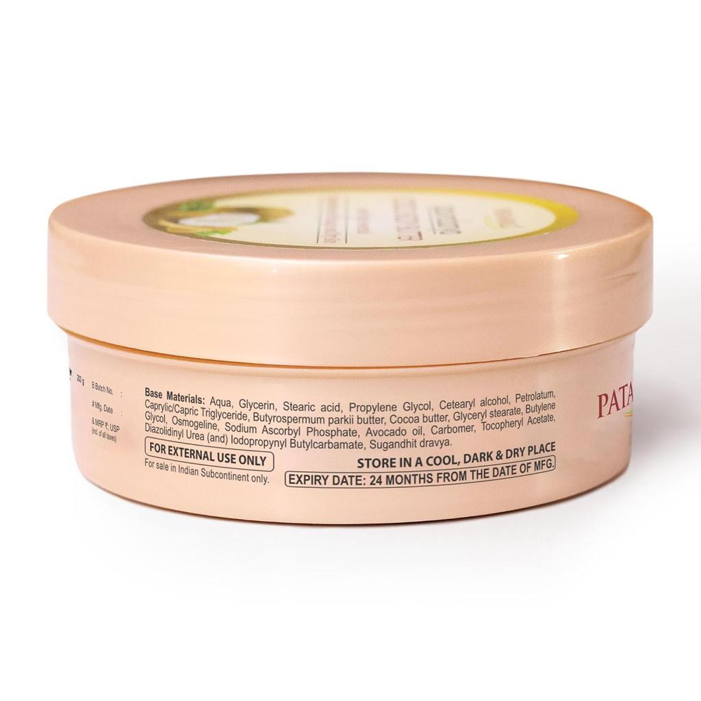 Patanjali Saundarya Coco Body Butter Cream 200g Pack of 1 Deep Hydration Cocoa Butter Moisturizer