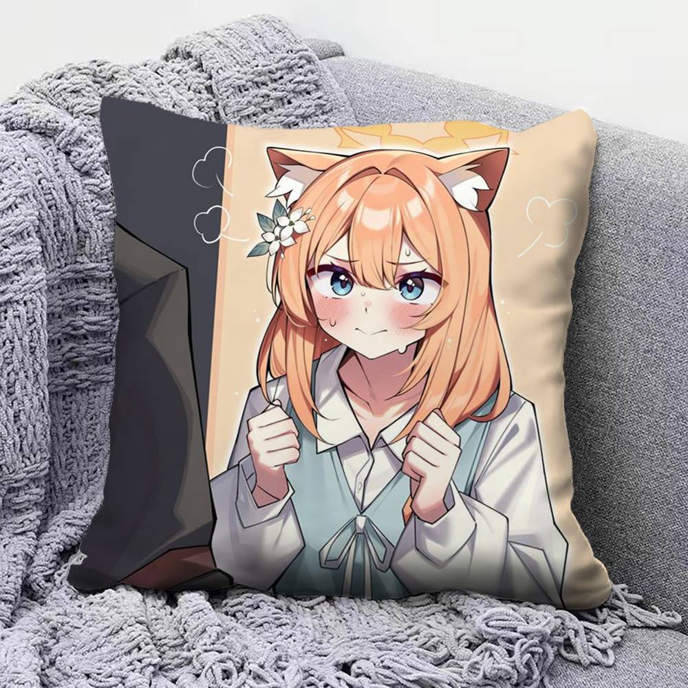 Iochi Mari Idol Blue A-Archive Home Sofa Cushion Covers And Aecorative Custom Pillow Covers