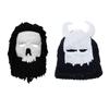 Handwoven Balaclava Hat for Teens Knitted Pullover Beanie Cap Cosplay Party Costume Hat Outdoor Sport Hiking Skiing Cap