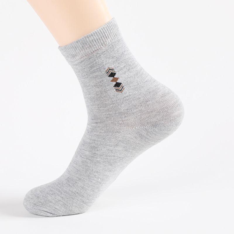 5 Pairs of Male Spring and Autumn All Kinds of Simple Business Sweat Absorption Breathable Tube Socks