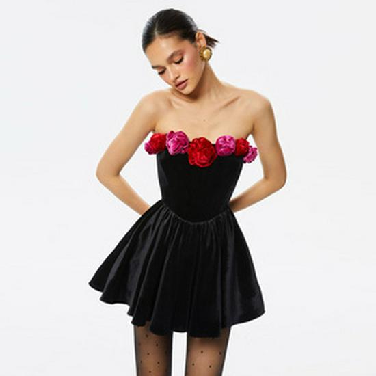 Elegant Floral French Holiday Dress for Women - High-End Fashion, Hot Selling, and Perfect for Any Occasion.