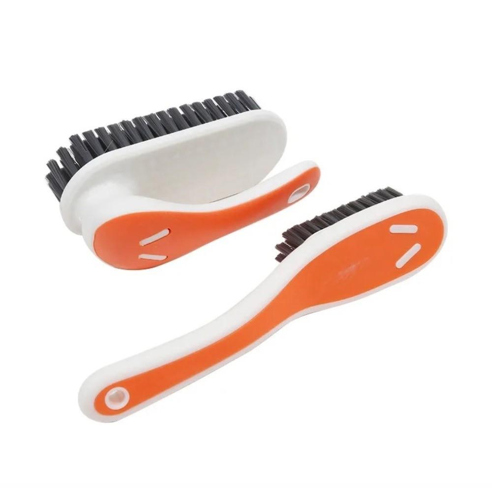 2PCS/SET Plastic Cleaning Brush Portable Shoe Brush Practical Stain Remover Brush Clothes