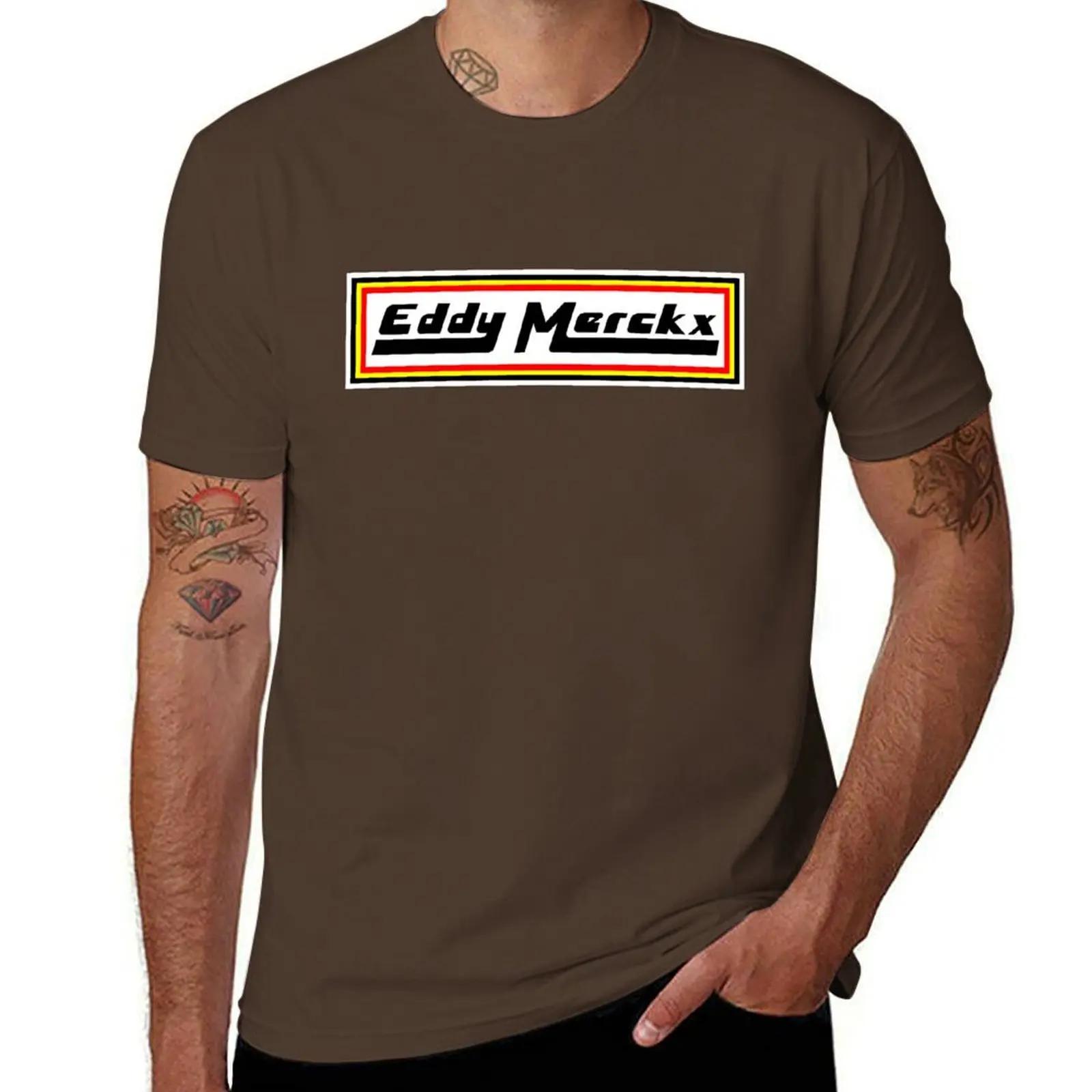 

Eddy Merckx Belgium T-Shirt cute tops customs mens t shirt graphic L колір темно кави