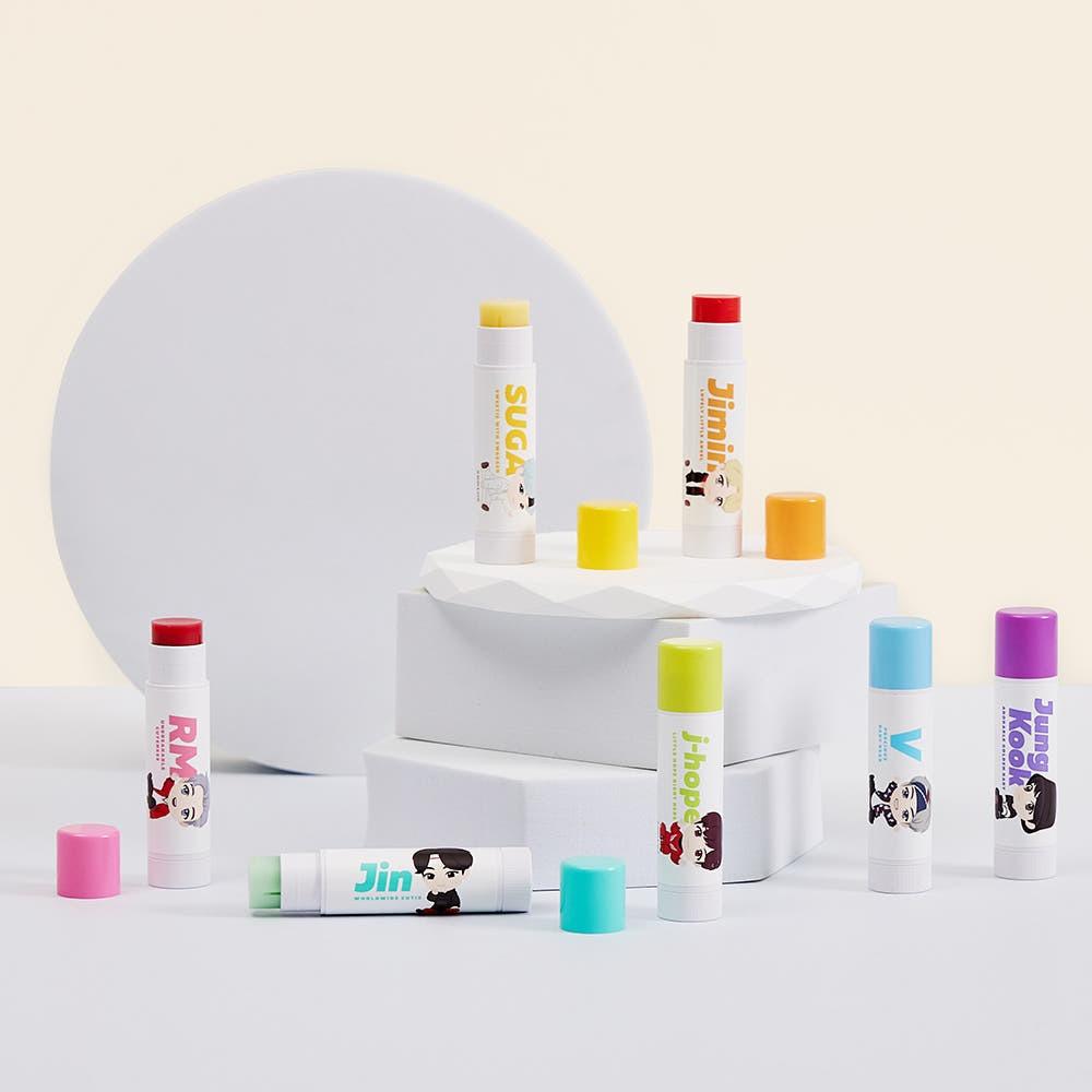 [Monami X BTS] TinyTAN Lip Balm 7 Types (3.5g / 0.12 Oz)