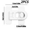 2Pcs Refrigerator Lock Baby Child Safety Lock - Fast And Easy Adhesive Cabinet Drawer Lock Mult