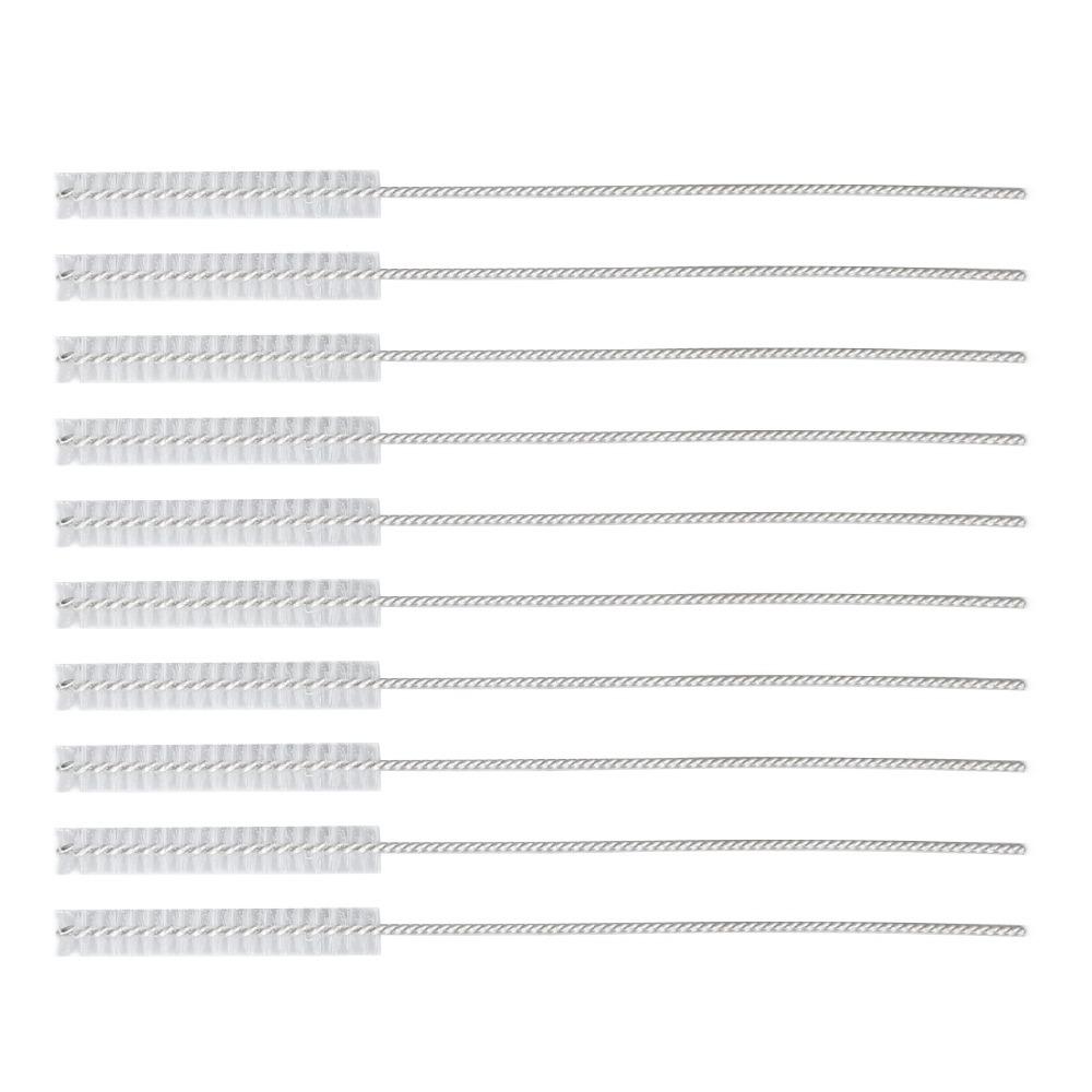 10Pcs Nylon Hair Hearing Aid Vent Brush Hearing Aid Cleaning Tool For Hearing Aid Maintenance