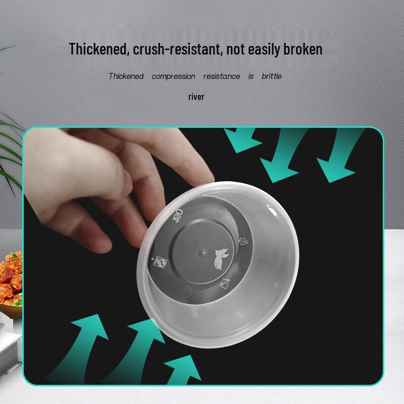 Einweg-Runde Lebensmittelbehälter mit Deckeln