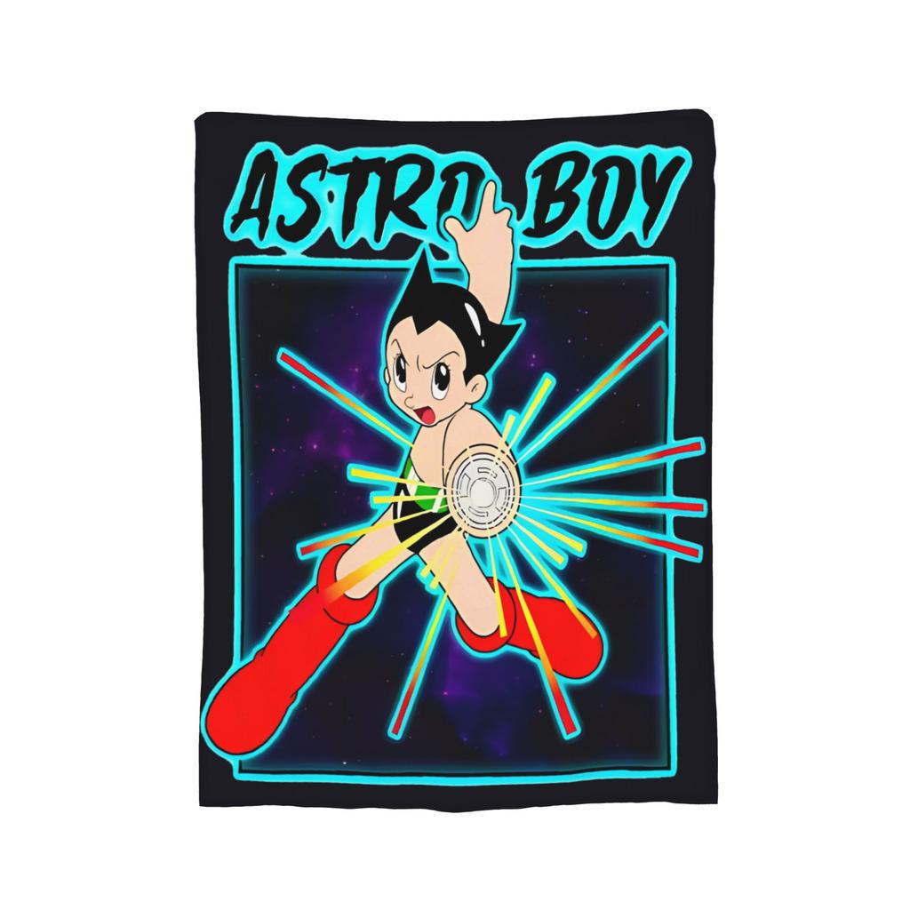 Astro Boy Bauplan Strickdecke Astroboy Anime Fleece Überwurfdecke Sommer Klimaanlage Bedruckt Weich Warm Bettüberwürfe,
