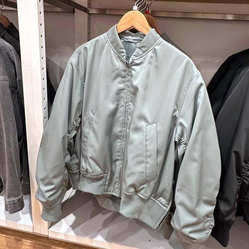 

Женская легкая хлопковая куртка-бомбер в военном стиле - Весенняя верхняя одежда Large трава зеленый