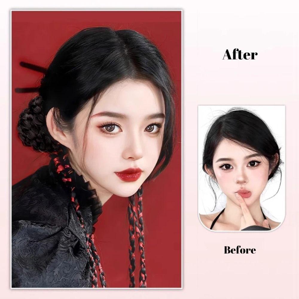 Simulation Wig Ponytail New Chinese Bow Ribbon Headband New Twist Braid