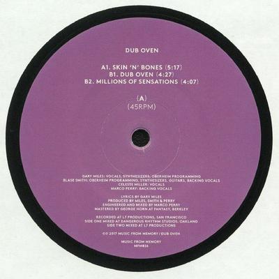 12inch Record DUB OVEN - Skin 'N' Bones MFM026 Music From Memo 2017 Netherland Dance & Electronica
