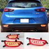 1Pair Reflector Car LED Rear Fog Lamp Brake Light Turn Signal Light For Mazda CX-3 CX3 2015 2016 2017 2018 2019 2020