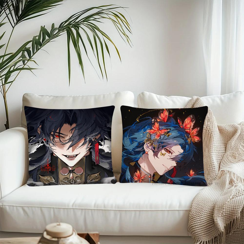 Anime Game Honkai Star Rail Blade Pillow Case Fashion Square Pillowcase Bedroom Sofa Room Ins Decoration Leisure Cushion Cover