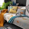 Cartoon Chenille Sofa Cover Modern Sea Animals Printing Sofa Towels Anti-slip Couch Cover Pattern Design Idyllic Couch Cushions