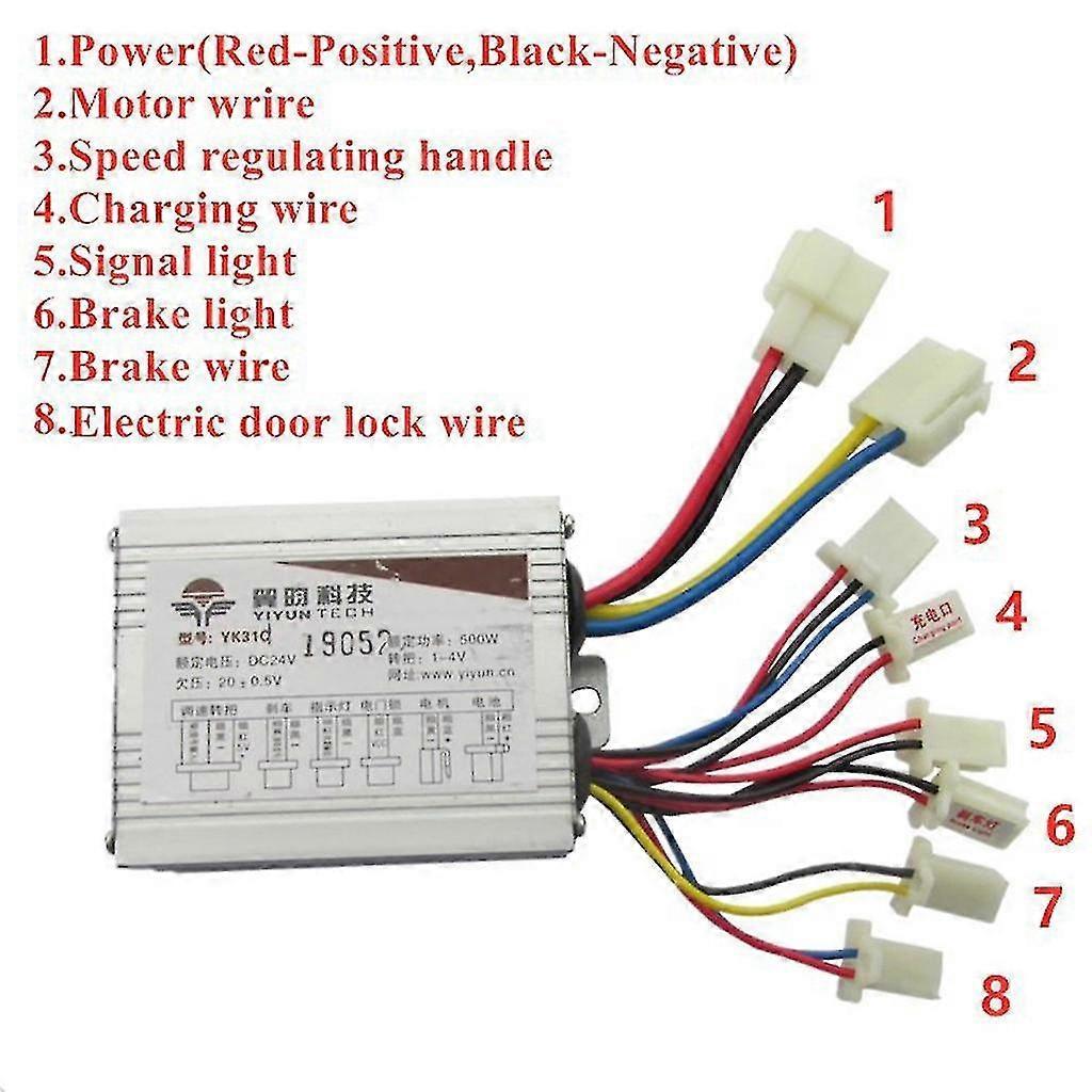 24v, 36v, 48v Electric Bicycle E-bike Brush Scooter Motor Speed Controller 36v
