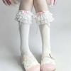 Japanese Lolita Cotton Ankle Socks With Lace Bows For Summer Comfort