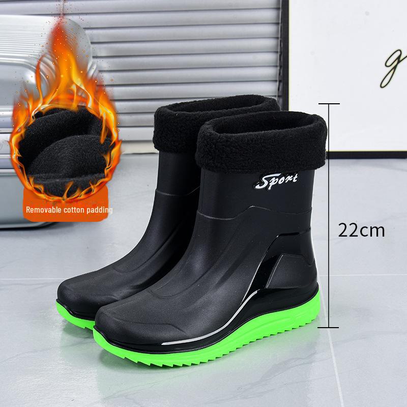 Męskie Wszechsezonowe Wodoodporne Antypoślizgowe Kalosze Robocze i Modowe