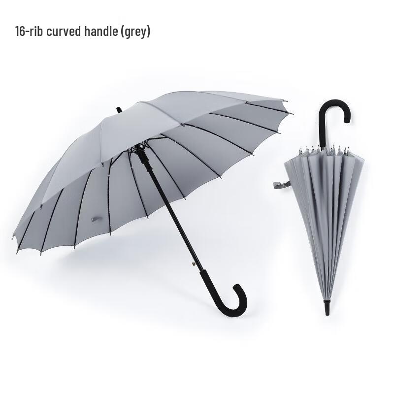 HANDUNYOU 16-Rib Automatic Long-Handle Umbrella