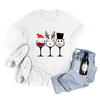Womens Clothing Summer TShirt Shirt Tees Casual Printed Pattern TShirt New Student White Short Sleeve Tops Christmas