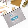 Merci Maitre Print Pencil Bag  Men Travel Toiletry Organizer Bags Makeup Pouch  Teacher's Day Graduation Thanks Gift for Teacher