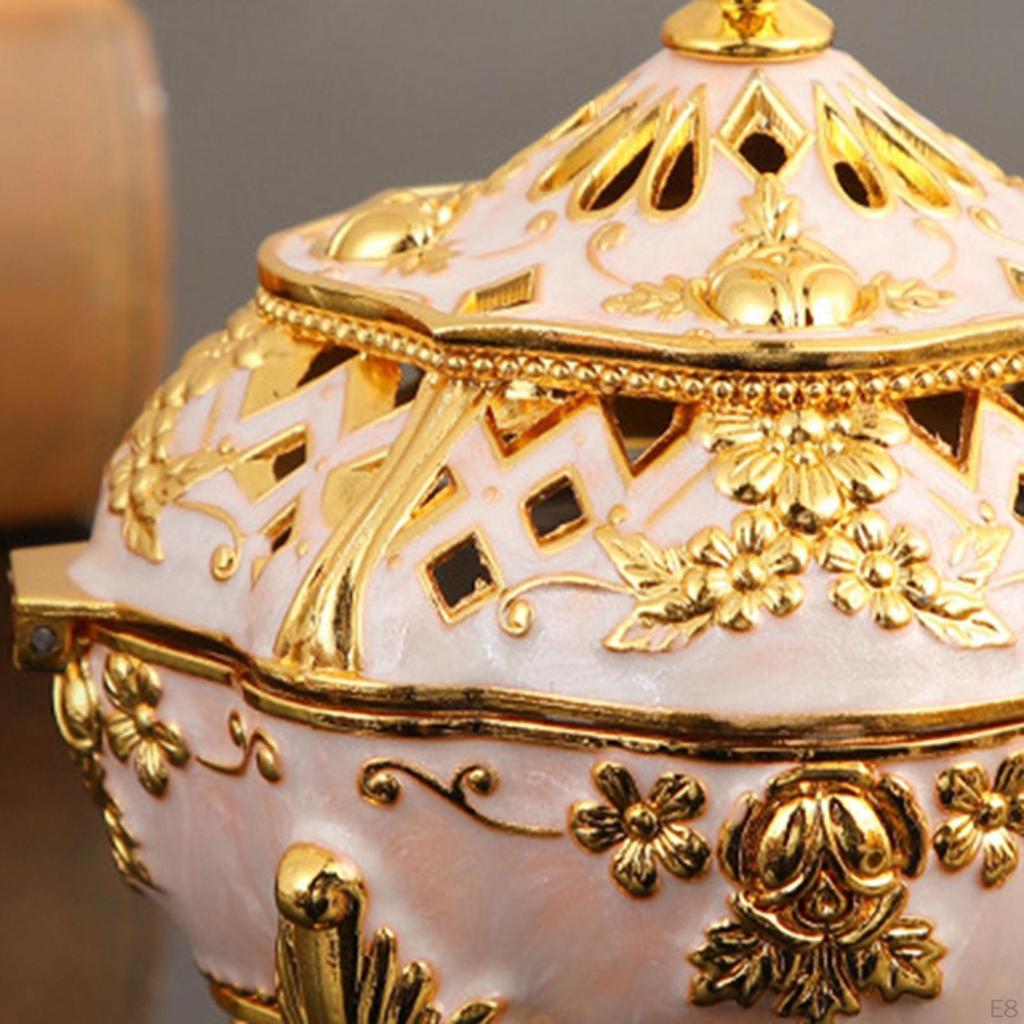 Alloy Incense Burner Aroma Holder Sturdy Base Exquisite Workmanship Bowl Censer