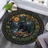 Bear Nature Harmony Round Area Rug Under Office Chairs Bedroom Living Room Home Decor