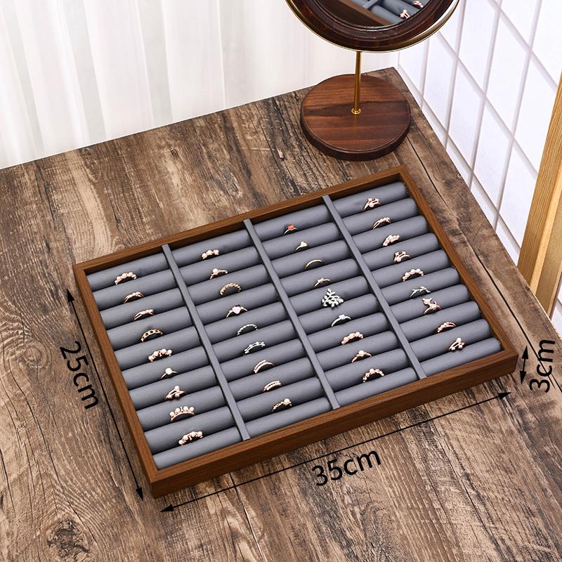 

Large Capacity Jewelry Displays Tray Counter Necklace Display Pallet Bracelet Jewellery Storage Salver Necklace Organizer Tray