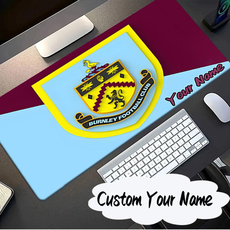 Custom Name Mouse pad Football Club Burnley Mouse pad, Gaming Mouse Pad, keyboard pad, Desk Decor for computer notebook Fan Birthday Gift