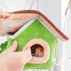 Detachable Plush Bird Huts Winter Warm Shelter For Parrots Easyly Maintenance J0MC