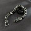 European American New Dark Snake Head Stainless Steel Bracelet Men's Thick Chain Retro Punk Style Personalized Trendy Accessory