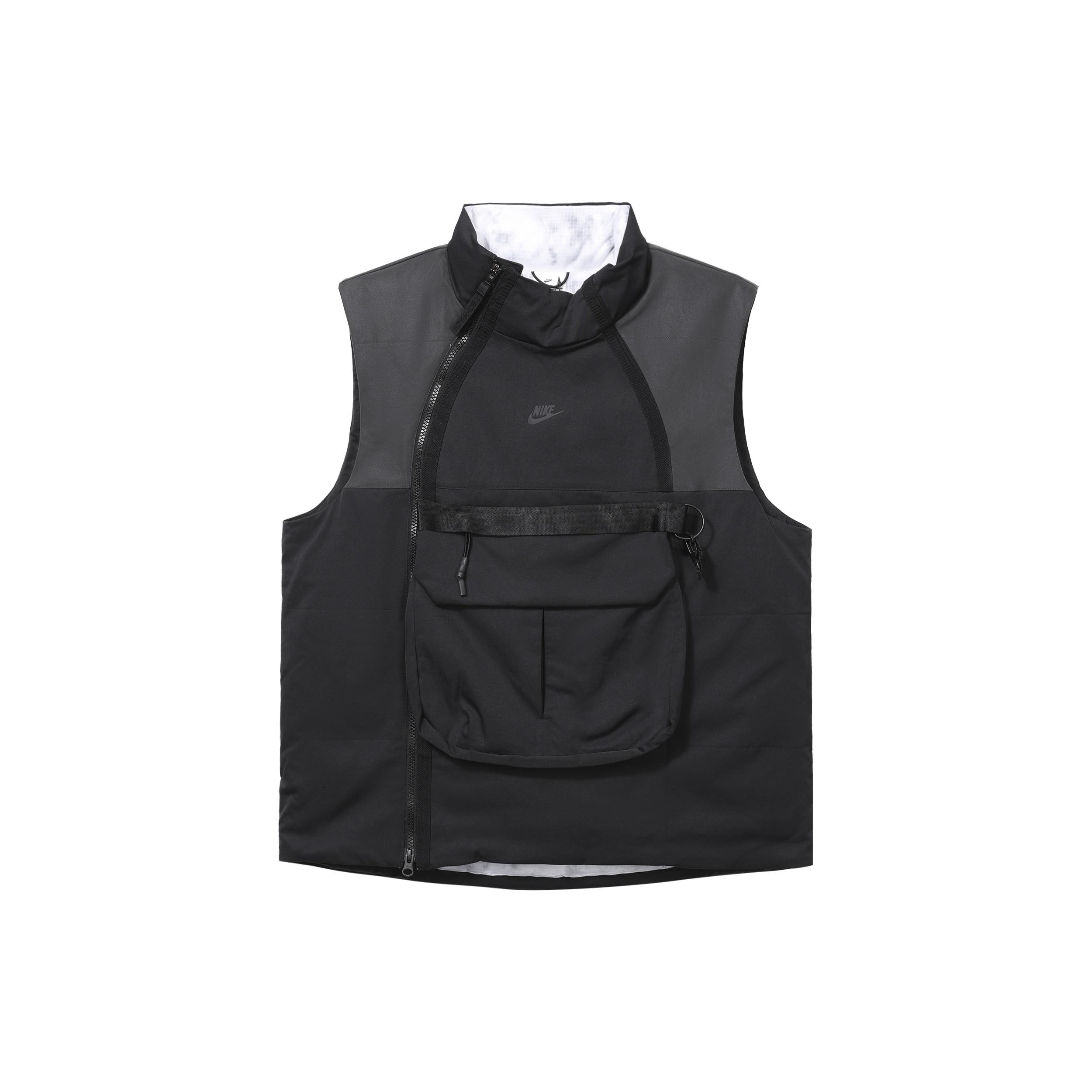 Men s Nike Sportswear Therma-FIT Tech Pack Colorblock Splicing Stay Warm Vest Tops Black DD6637-010 S