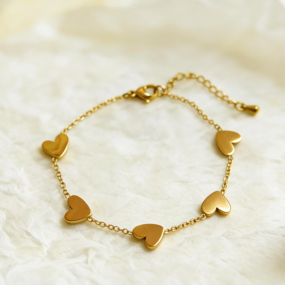 18K Gold Colorfast Titanium Steel Cross Bracelet - Women's Niche Design Luxury Chain Jewelry