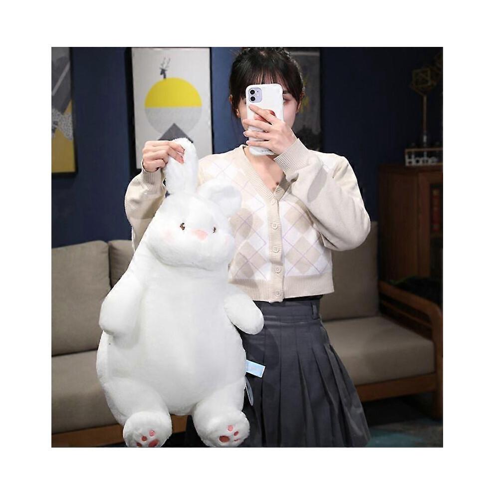 45cm lazy white rabbit plush doll plush toy plush animal plush toy