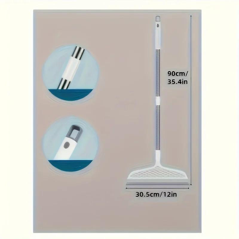 Ultra Long Magic Broom, 180 ° Angle Design, Detachable Head, Suitable for Living Rooms and Kitchens