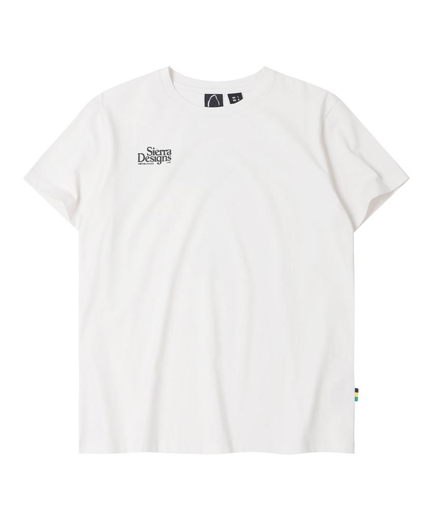 SIERRA DESIGNS W) Richmond Logo Chill-Lite Short Sleeve White