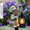 1pcs Dog Shaped Garden Floor Socket 2D Flat Effects Acrylic Material for Outdoor/flowerpot Decorat Lighting Up Cute Pet Lanterns