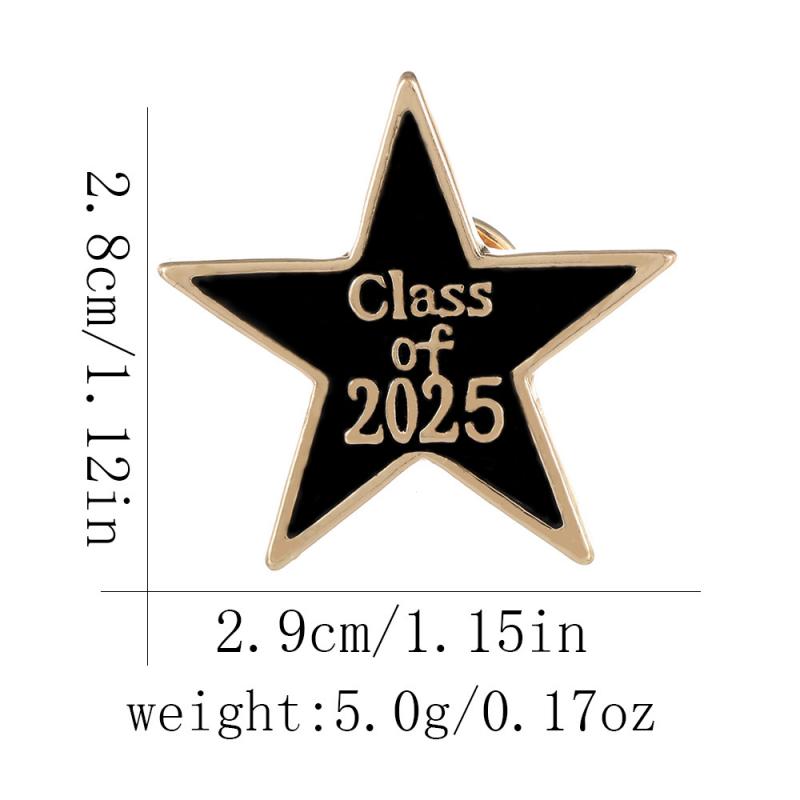 Graduation Cap Brooch Metal Enamel Pin Student Souvenir Gift Accessory Badge New Season Decoration